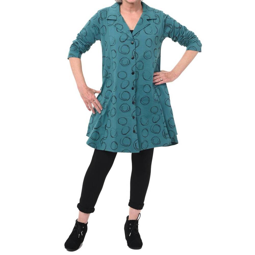 NEW TULIP CLOTHING wynnie pullover in teal orbit